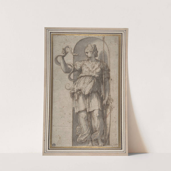 Study for Allegorical Figure of Prudence by Perino Del Vaga