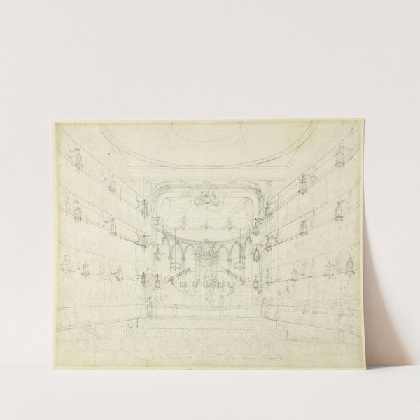 Study for An Oratorio-Covent Garden Theater, from Microcosm of London (c. 1808) by Augustus Charles Pugin