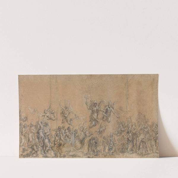 Study for Angels Sealing the Foreheads of the Children of Israel in Saint Peter’s Basilica (1652) by Pietro da Cortona
