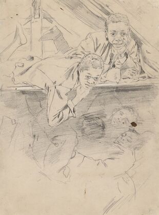 Study for ‘Army Boots’ (verso)