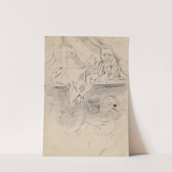 Study for 'Army Boots' (verso) by Winslow Homer