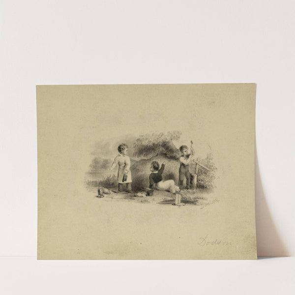 Study for bank-note vignette by Richard W. Dodson