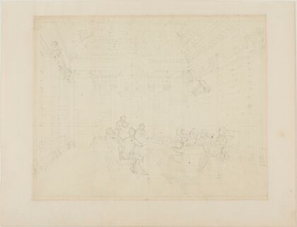 Study for Board Room of the Admiralty, from Microcosm of London (c. 1808)