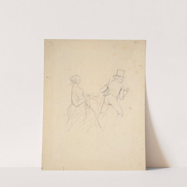 Study for Book Illustration ('Physiologie du Tailleur') by Paul Gavarni