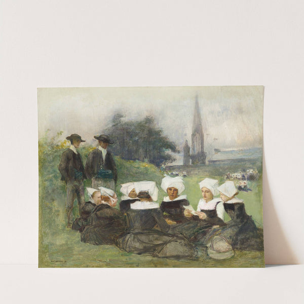 Study for Breton Women at a Pardon by Pascal-Adolphe-Jean Dagnan-Bouveret