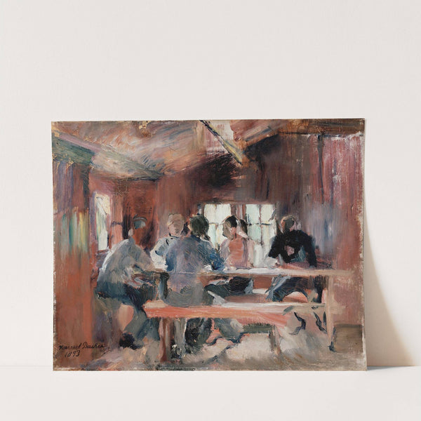 Study for Card Players (1893) by Harriet Backer