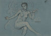 Study for central figure in Corrupt legislation
