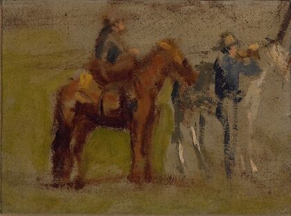 Study for ‘Cowboys in the Badlands’