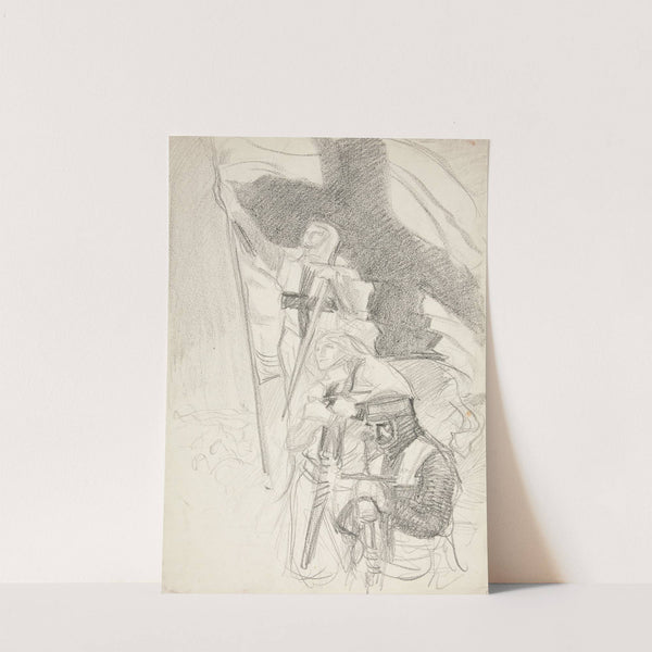 Study for ‘Crusaders Sighting Jerusalem’ (1988) by Edwin Austin Abbey