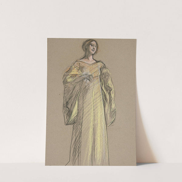 Study for Fiametta’s Song (oil painting) by Edwin Austin Abbey