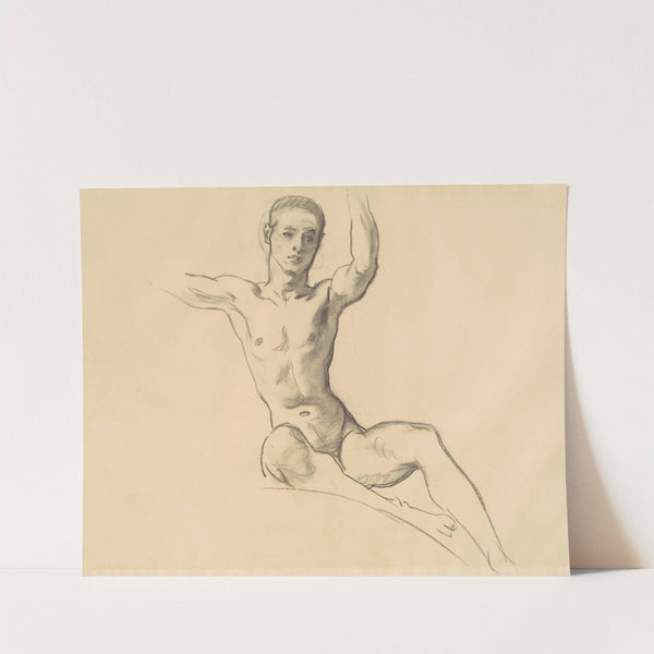 Study for Figure above 'Music' II by John Singer Sargent