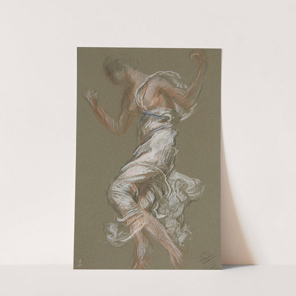 Study for figure of 1 pm in ‘The Hours’ ceiling at the state capitol building in Harrisburg, Pennsylvania (1994) by Edwin Austin Abbey
