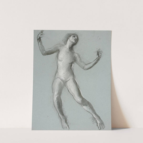 Study for figure of 12 noon in ‘The Hours,’ mural at the state capitol building in Harrisburg, Pennsylvania  by Edwin Austin Abbey