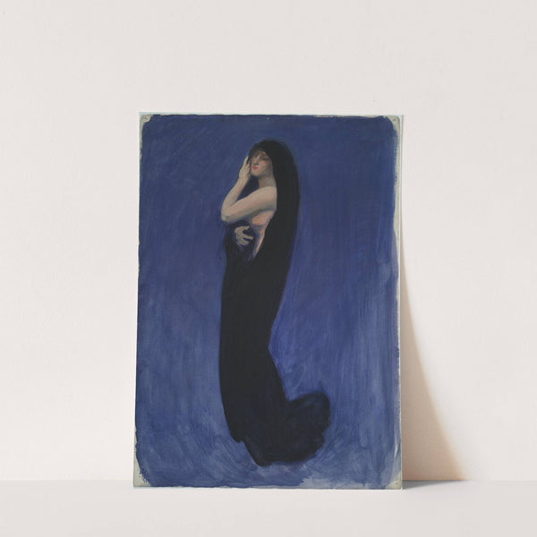 Study for figure of 4 am in ‘The Hours’ celing at the state capitol building in Harrisburg, Pennsylvania (1981) by Edwin Austin Abbey