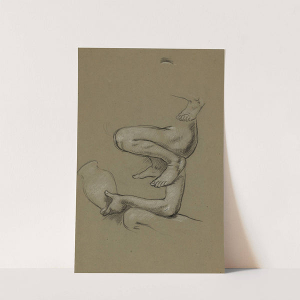 Study for figure of Arts in the mural Peace and prosperity, no. 1 (1895) by Elihu Vedder