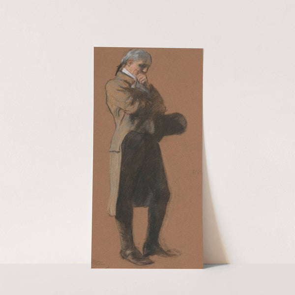 Study for figure of Dr. Benjamin Rush, in ‘Apotheosis of Pennsylvania’ mural at the state capitol building in Harrisburg, Pennsylvania by Edwin Austin Abbey