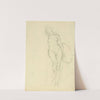 Study for figures of Sculpture and Painting (1896) by Kenyon Cox