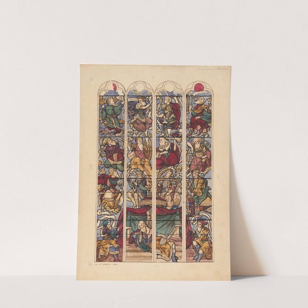 Study for Four Stained Glass Windows ‘Généalogie d’Abraham’ (1844) by Achille Devéria
