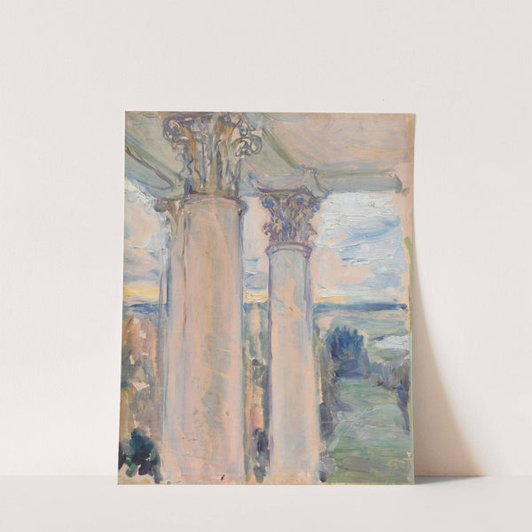 Study for 'From a window of the old house, Vvedenskoye' by Maria Yakunchikova