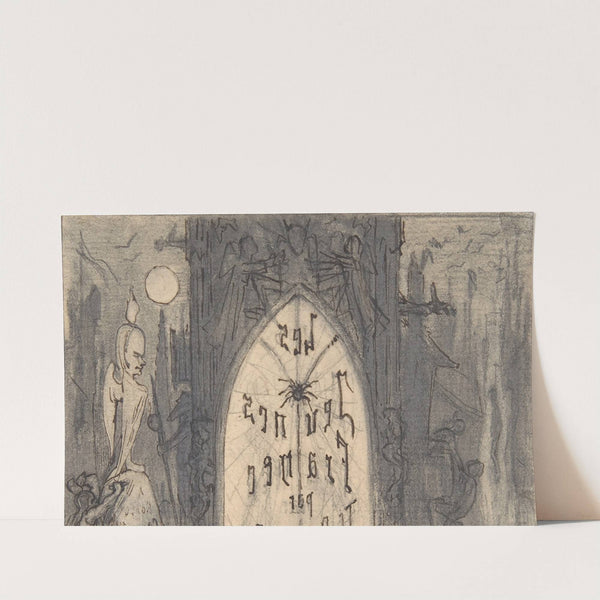 Study for frontispiece for ‘Les Jeunes France’ by Theophile Gautier by Félicien Rops