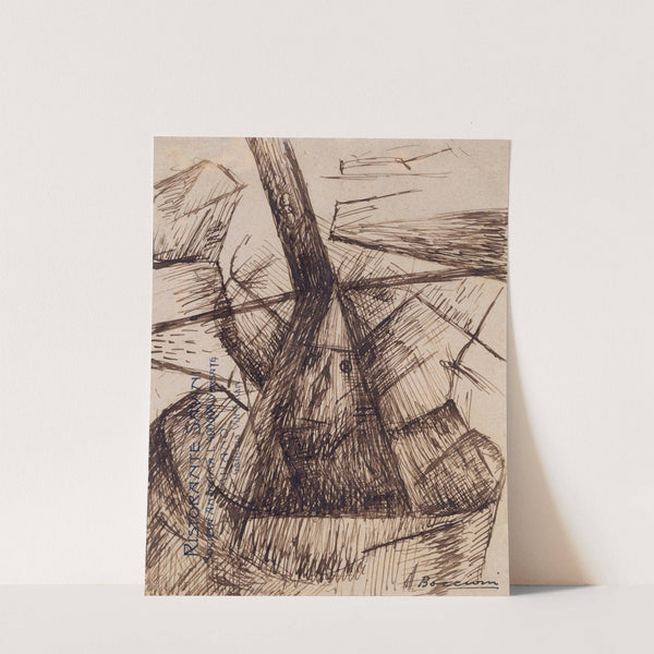 Study for 'Fusion of a Head and a Window' by Umberto Boccioni