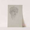 Study for head of Perseus in the rock of doom by Sir Edward Coley Burne-Jones