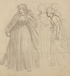 Study for Illustration – A Princess with her Attendants