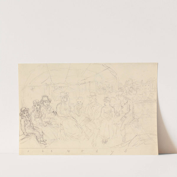 Study for, In Mr. Barnard's Boat, Kingston by John Nixon