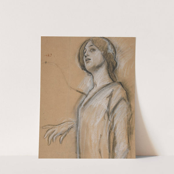 Study for ‘Isabella the Catholic’ (oil painting) by Edwin Austin Abbey