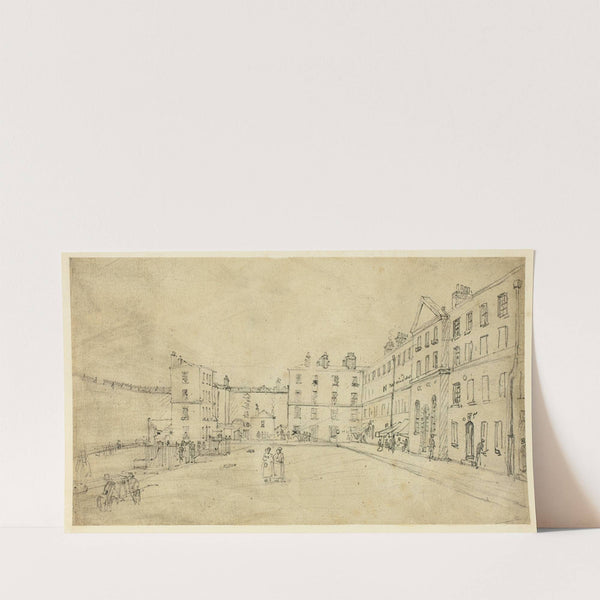 Study for King’s Bench Prison, from Microcosm of London (c. 1808) by Augustus Charles Pugin