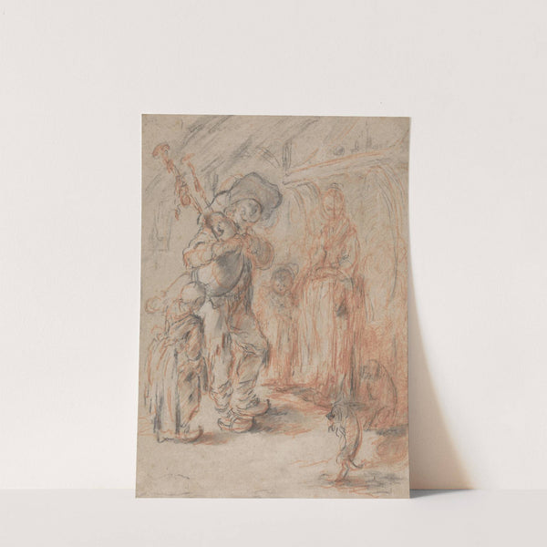 Study for 'La Cuisine Avec Paisans' by Jérôme-François Chantereau