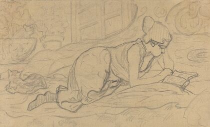 Study for ‘La Liseuse couchée’