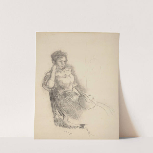 Study for ‘La Robe rose’ (1894) by Berthe Morisot