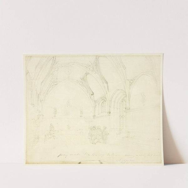 Study for Lambeth Palace, from Microcosm of London (c. 1808) by Augustus Charles Pugin