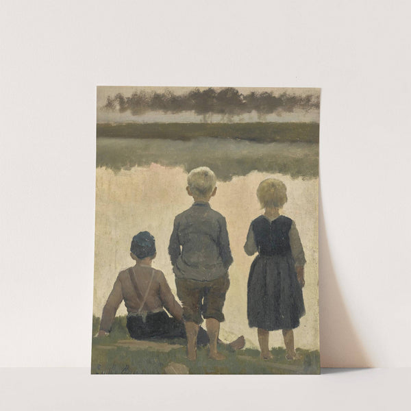 Study for Le bateau qui passe by Emile Claus