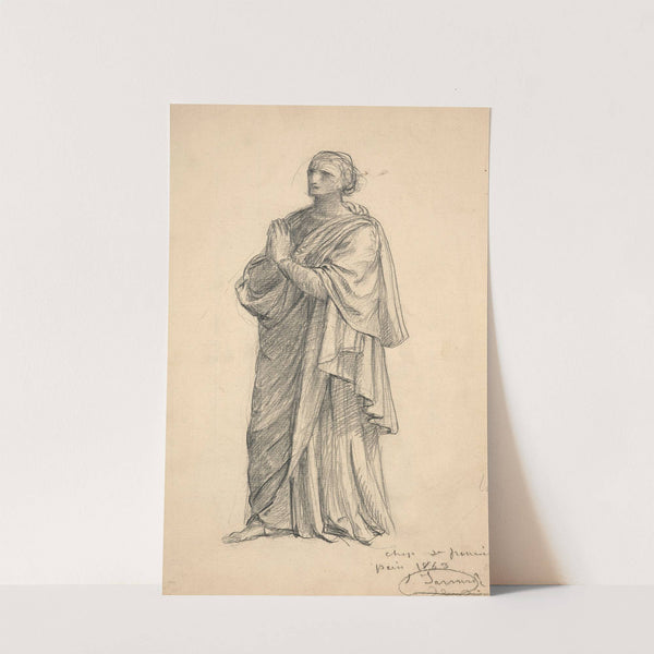 Study for ‘Le Christ présentant l’hostie et le calice’ (1865) by Louis Janmot