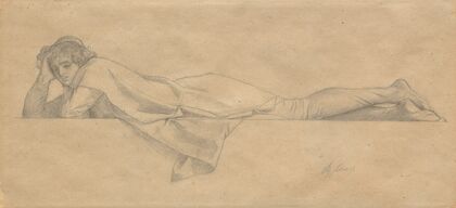Study For ‘le Poète Florentin’ (C. 1853)
