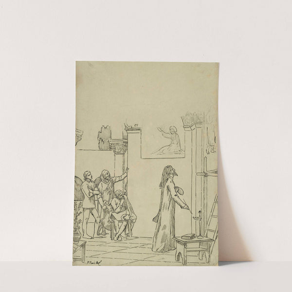 Study for L’inspiration chretienne by Pierre Puvis de Chavannes