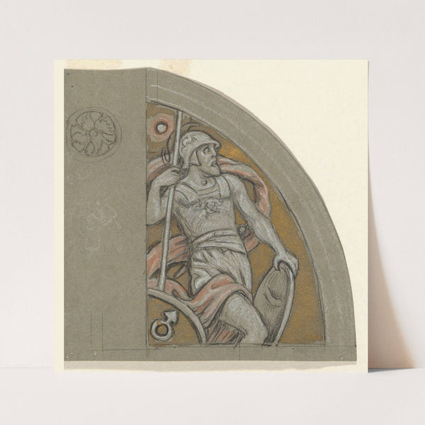 Study for Mars (ca. 1893) by Elihu Vedder