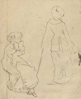 Study for ‘Mary Cassatt at the Louvre’ (verso)