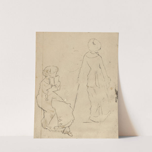 Study for ‘Mary Cassatt at the Louvre’ (verso) (c. 1879) by Edgar Degas