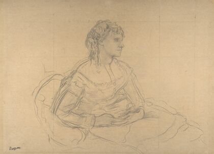 Study for ‘Mme Théodore Gobillard’ (née Yves Morisot) (1869)