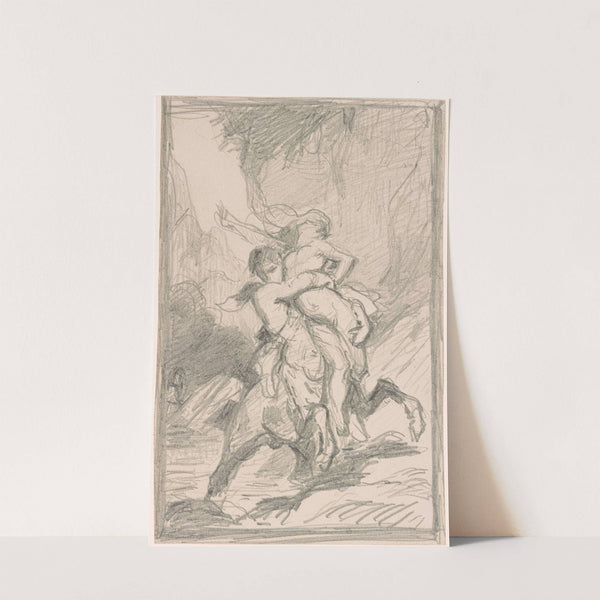 Study for Nessus abducting Dejanire (1872-1873) by Gustave Moreau