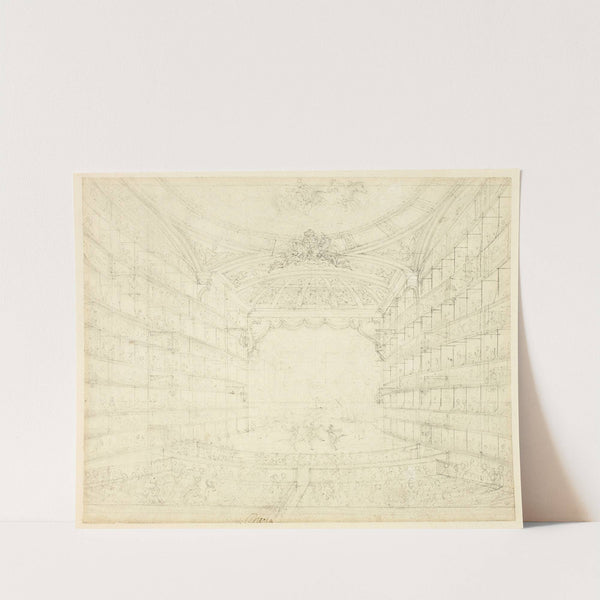 Study for Opera House, from Microcosm of London (c. 1809) by Augustus Charles Pugin