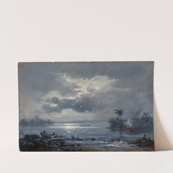 Study for 'Passage of Humaitá' by Victor Meirelles