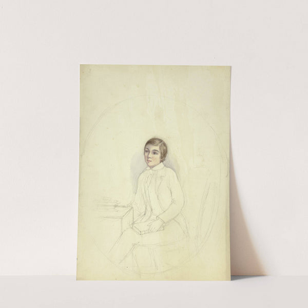 Study for Portrait of Boy with Book by Elizabeth Murray