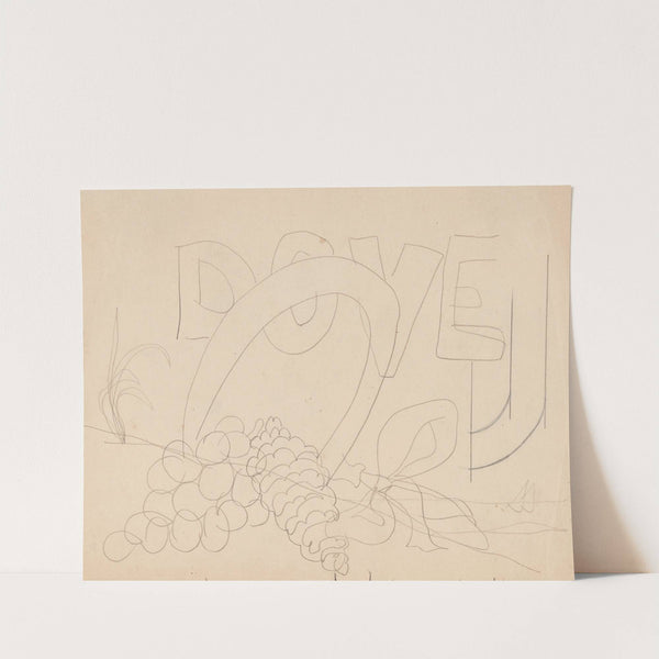 Study for ‘Poster Portrait; Dove’ (1980) by Charles Demuth