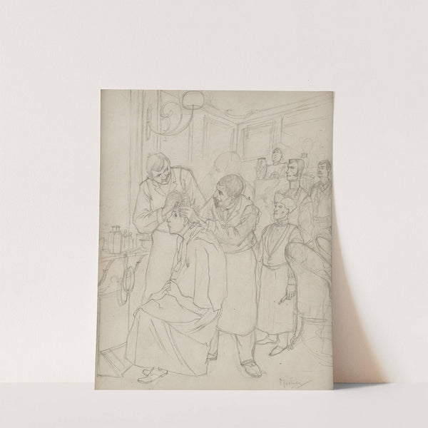 Study for Premier Shampooing d’Absalon (1891) by Alphonse Mucha