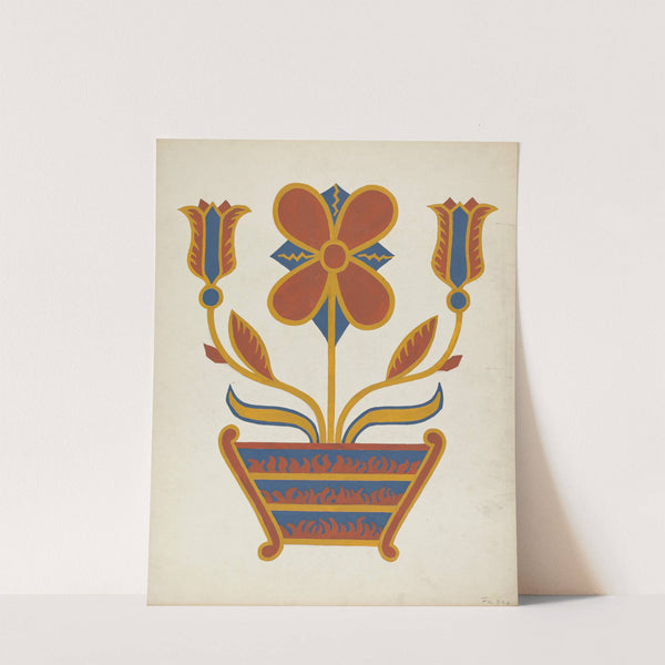 Study for Proposed Portfolio Decorated Chests of Rural Pennsylvania by American 20th Century