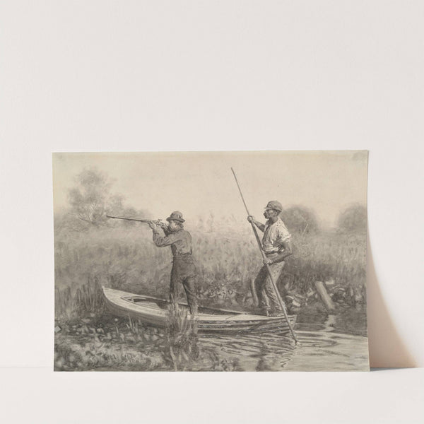 Study for Rail Shooting from a Punt by Thomas Eakins